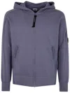 C.p. Company C.p.company Diagonal Raised Fleece Full Zip Hooded Sweatshirt