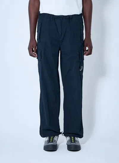 C.p. Company Men Flatt Nylon Cargo Pants In Blue