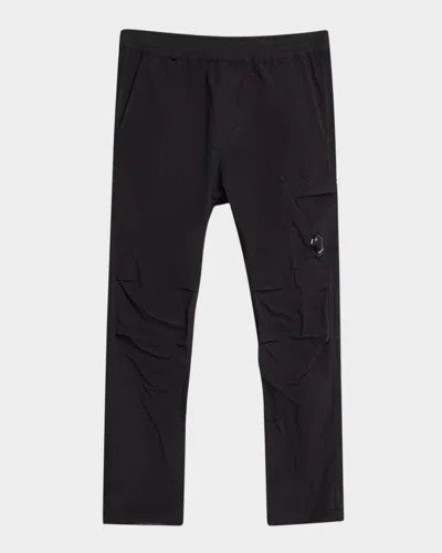 C.p. Company Men's Flatt Nylon Regular Cargo Pants In Black