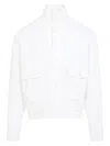 C.p. Company C.p.company Full Button Sweatshirt In White