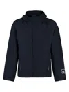 C.p. Company C.p.company Hooded Cotton Jacket In Blue