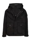 C.p. Company Medium Jacket In Micro Kei Jackets Black In Black