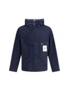 C.p. Company C.p.company Men Goggle 50 Yarns Jacket With Hood In Blue