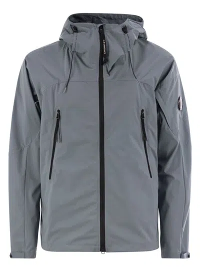 C.P. COMPANY MEN'S HOODED JACKET MADE OF PRO-TEK