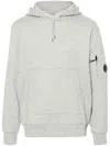 C.p. Company Relaxed Fit Hooded Sweatshirt With Kangaroo Pocket In White