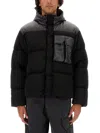 C.p. Company C. P. Company Eco Chrome-r Goggle Down Jacket In Black