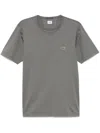 C.p. Company Crew Neck Cotton T-shirt Patch In Gray