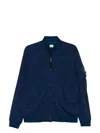C.p. Company C.p.company Lens Detail Bomber Jacket In Blue