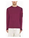 C.p. Company C.p.company Red Linen-blend Crew-neck Sweater In Red