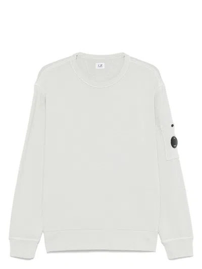 C.P. COMPANY MEN'S LOGO COTTON CREWNECK SWEATSHIRT
