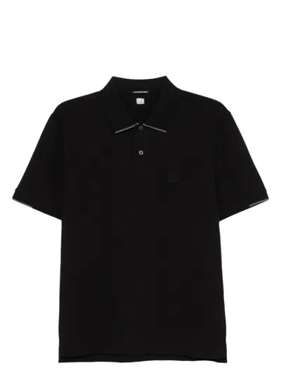C.P. COMPANY MEN'S LOGO COTTON POLO SHIRT