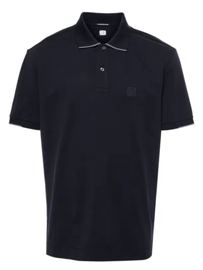 C.P. COMPANY MEN'S LOGO COTTON POLO SHIRT