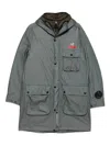 C.p. Company Mille Hooded Coat In Gray