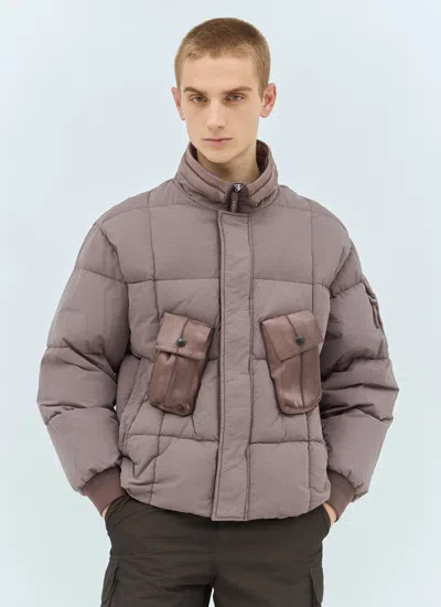 C.p. Company Men Matte Puffer Jacket In Pink