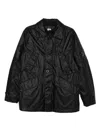 C.p. Company Lens-detail Button-fastening Jacket In Black