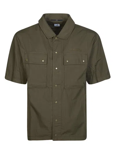 C.p. Company Cp Company Men's Mini Jacket Shirt - Short Style In Green