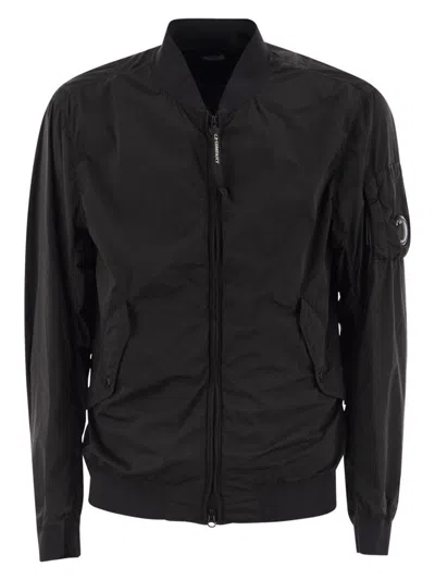 C.P. COMPANY MEN'S NYCRA-R BOMBER JACKET WITH LENS