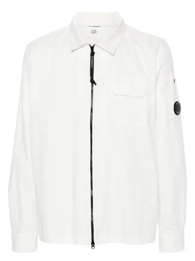C.P. COMPANY MEN'S ORGANIC GABARDINE FULL ZIP OVERSHIRT