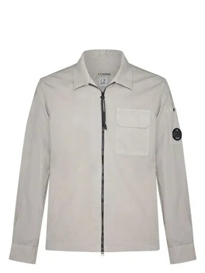 C.P. COMPANY MEN'S ORGANIC GABARDINE FULL ZIP OVERSHIRT