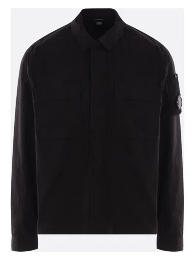 C.P. COMPANY MEN'S ORGANIC GABARDINE LENS SHIRT
