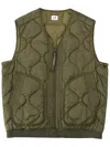 C.p. Company Men Padded Vest In Green