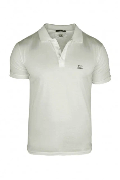 C.p. Company Men Polo In White