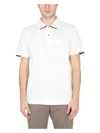 C.p. Company C.p.company Polo With Logo Patch In White