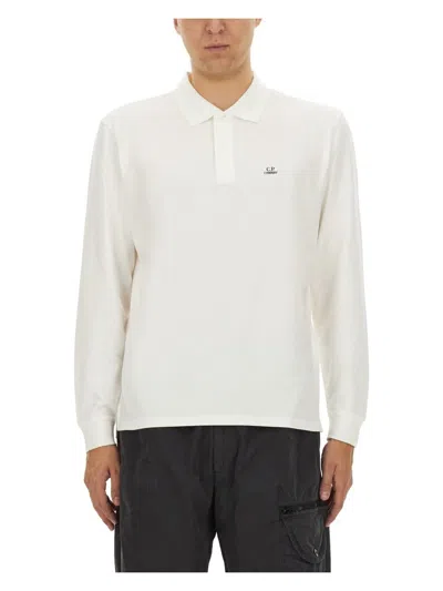 C.P. COMPANY MEN'S POLO WITH LOGO T-SHIRT