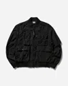 C.p. Company Black Chrome-r Multipocket Bomber Jacket In Black