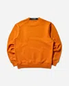 C.p. Company Men S Diagonal Raised Fleece Crewneck Sweatshirt Russet In Orange