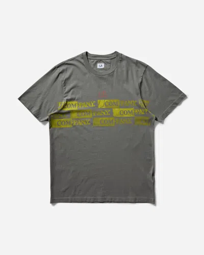 C.p. Company Men S Horizontal Logo T-shirt Smoked Pearl In Grey