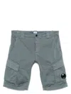 C.p. Company Satin Cargo Shorts In Stomweathr