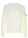C.p. Company Hoodie In Gauzewhite