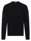 C.p. Company Cotton Crewneck Sweatshirt In Black