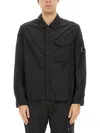 C.p. Company C.p.company Jacket With Gabardine In Black