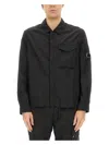 C.p. Company Lens-detailed Shirt Jacket In Black