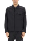 C.p. Company C.p.company Jacket With Gabardine In Blue