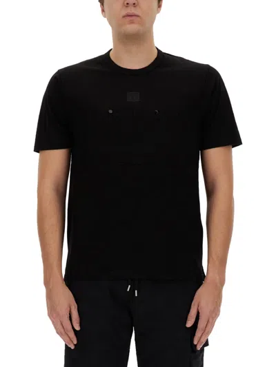 C.p. Company Men T-shirt With Logo In Black