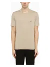 C.p. Company Beige T-shirt With Logo Print On The Chest