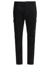 C.p. Company Utility Cargo Trousers Featuring Multiple Pockets In Black