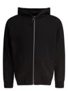 C.p. Company Layered Hoodie With Embroidered Logo In Black