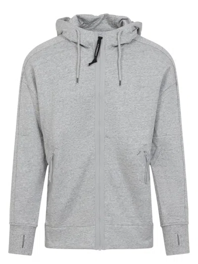 C.P. COMPANY MEN'S ZIPPED HOODED SWEATSHIRT