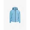 C.p. Company Mens Goggle-hood Long-sleeve Stretch-woven Jacket Aegean Blue