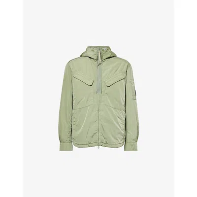 C.p. Company Mens Seagrass Chrome Padded Waterproof  Jacket Xl In Green
