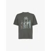 C.p. Company Mens Cp Company Sailors Graphic-print Short-sleeve Cotton T-shirt In Green