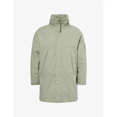 C.p. Company Mens Seagrass Pro-tek Padded Shell Parka Coat In Gray