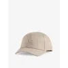 C.p. Company Mens Vintage Khaki Logo-embroidered Cotton Gabardine Baseball Cap In Neutral