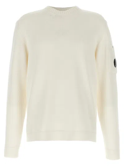 C.p. Company Mercerized Cotton Sweater In Neutral