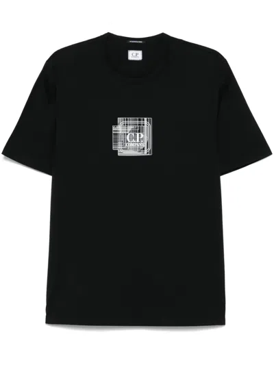 C.p. Company Mercerized Jersey T-shirt In Black
