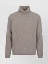 C.p. Company Merino Extrafine Turtleneck Knit Sweater In Neutral